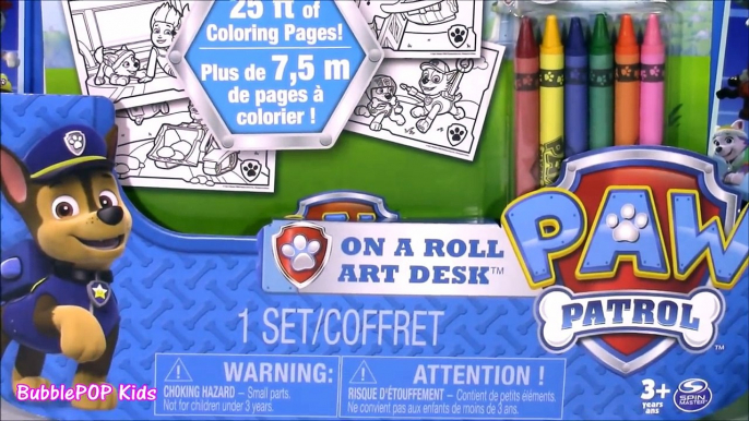 PAW PATROL Art Set Fun Coloring Chase Marshall Skye Themed Markers, Colored Pencils, Paint