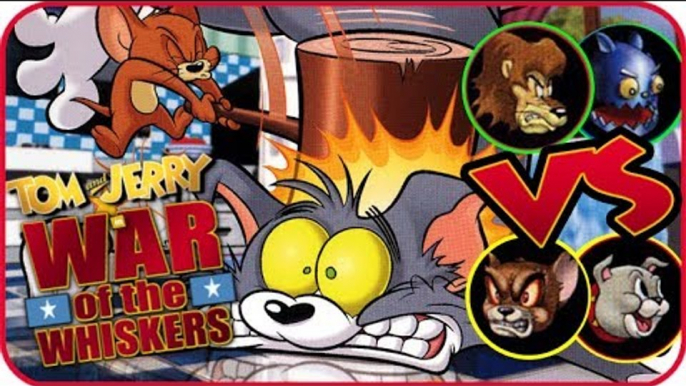 Tom & Jerry War of the Whiskers (PS2, XBOX) Lion & Robot Cat VS Tyke & Monster Jerry in SNOW FIGHT