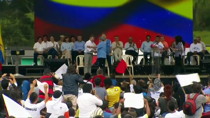 "Adiós a las armas", dice líder de las FARC