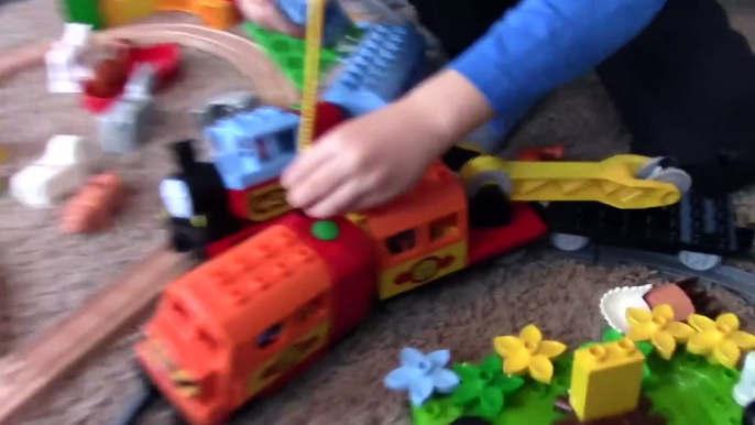 Thomas and Friends Wooden Railway _ Thomas Traindss and Lego Duplo Playtime Compilation