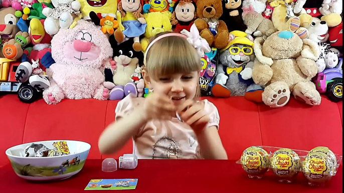 Et des balles des œufs à M jouets et Чупа чупс том джерри / chupa chups jerry choco surprise kinder sur