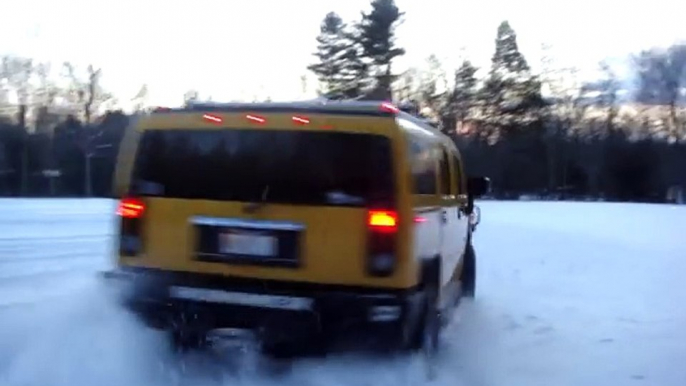 H2 Hummer in Snow  H2 Covers Big Charlie In Snow...