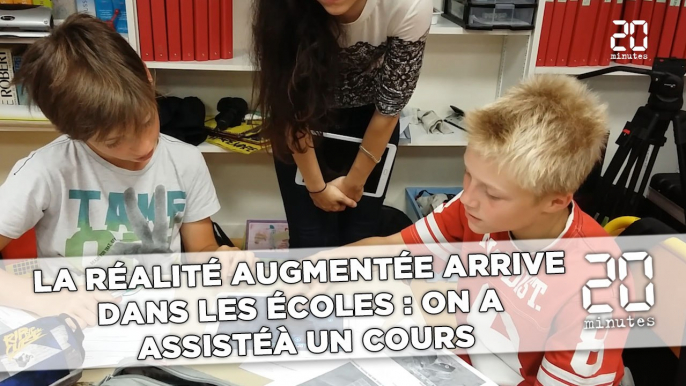 La réalité augmentée  arrive dans les écoles :  On a assisté à un cours