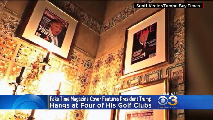 Time Magazine Trump's Phony Cover Hangs At 4 Of His Golf Courses