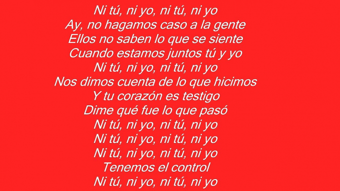 Jennifer Lopez - Ni Tú Ni Yo ft. Gente de Zona Letras