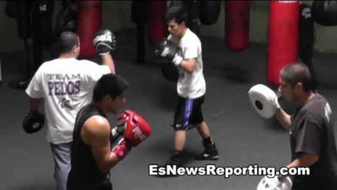 john molina jr had mad power on the mitts with robert garcia - EsNews Boxing