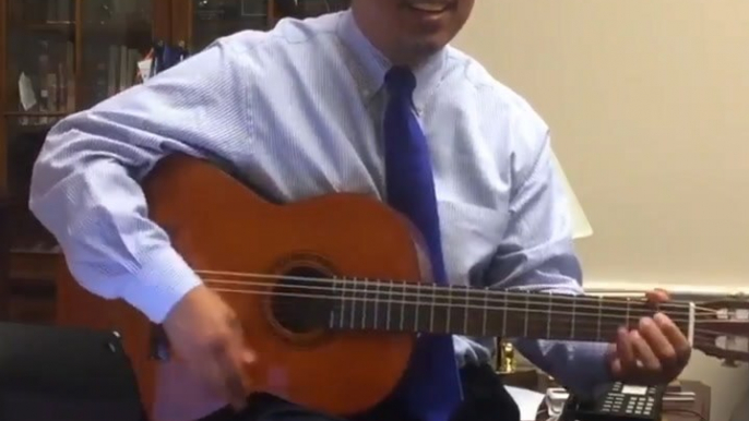 Keith Ellison is busting out his guitar and celebrating the $15 minimum wage in Minneapolis [Mic Archives]