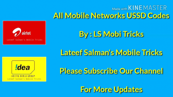 All Mobile Networks USSD Codes By - LS Mobi Tricks