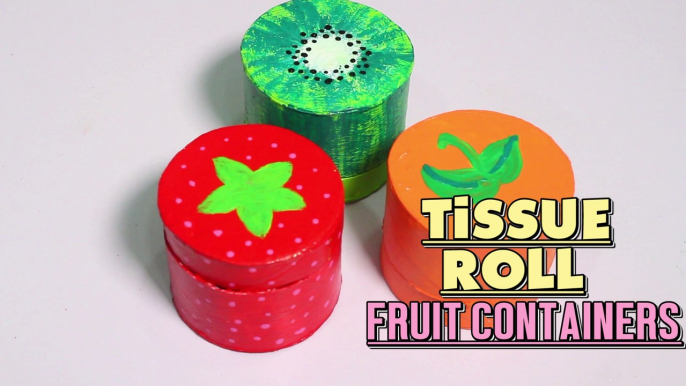 3 Minute Crafts / DIY Miniature Fruit Boxes out of toilet paper roll crafts / Best out of waste