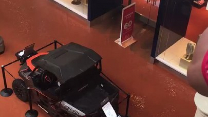 Flood Water Swamps Oklahoma City's Penn Square Mall