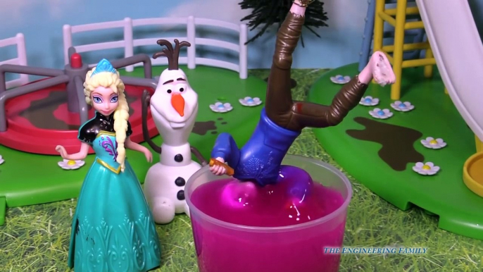 FROZEN Disney Elsa and Jack Frost Slime Disney Frozen Video Toys Parody