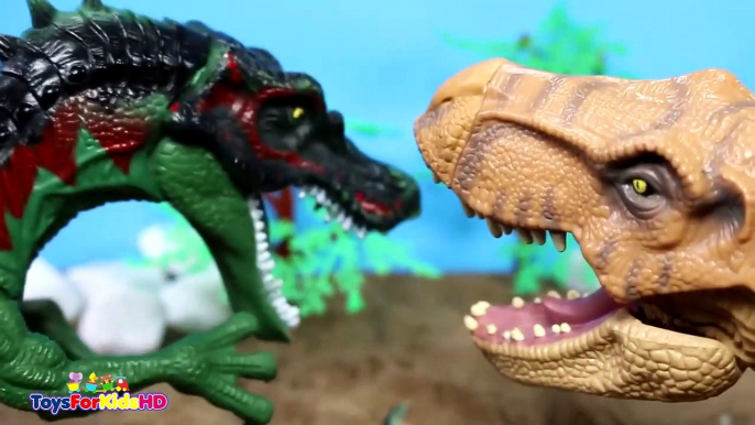 Videos de dinosaurios ps Luchas de Dinosaurios de Juguetes Spi