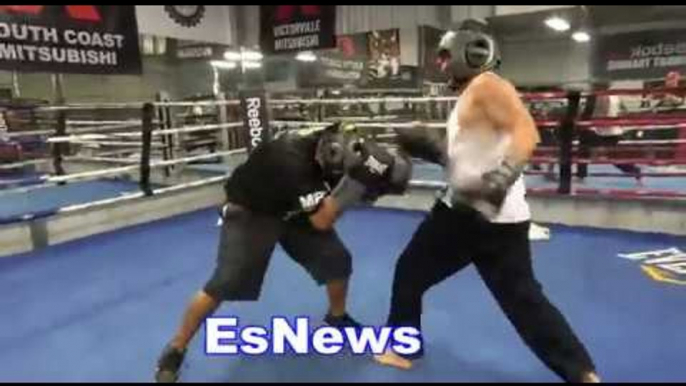 ((Sparring of Year!)) Rafe team mikye garcia vs Real Estate Agent Who Won?  EsNews Boxing