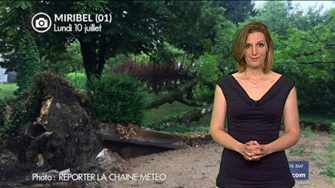 Violents orages hier en Rhône-Alpes et Roussillon