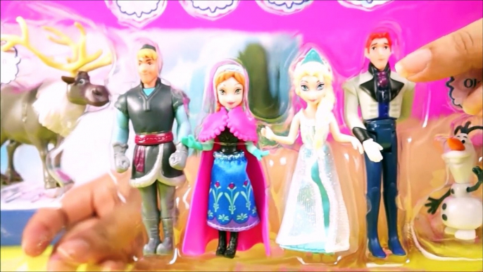 Mini Bonecos FROZEN DA DISNEY - Elsa, Anna, Kristoff, Hans, Olaf e Sven