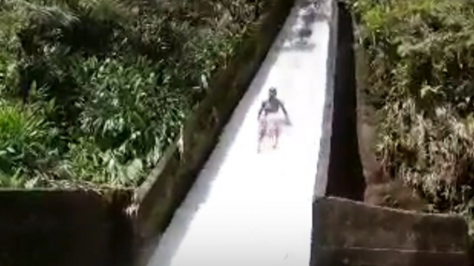 This hidden waterslide in Hawaii is illegal to ride [Mic Archives]