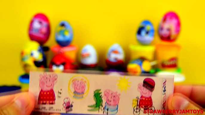 Mejor coches huevos huevos huevos congelado Niños de jugar sorpresa Doh disney peppa pi