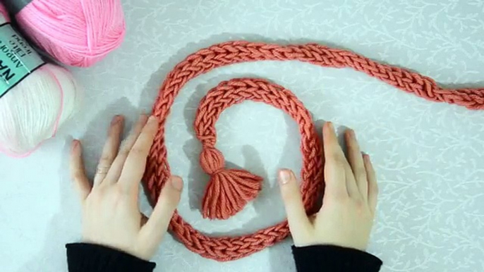 مشاريع تريكو صغيرة - الحياكة على الأصابع - Finger knitting