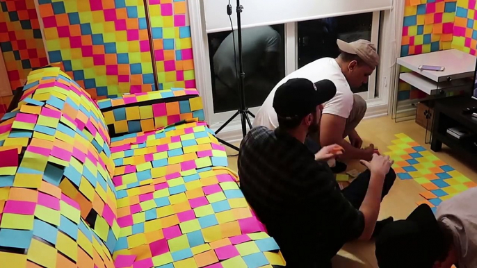 INSANE STICKY NOTE PRANK ON GIRLFRIEND (100,000+ STICKY NOTES)