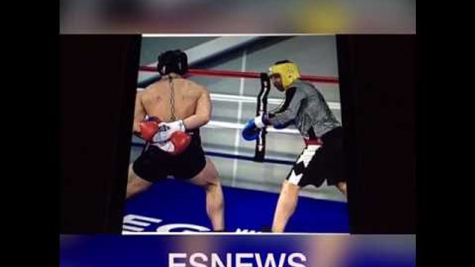 Conor McGregor Sparring Malignaggi (pic) Looking Like He's Roy Jones Jr.! esnews boxing