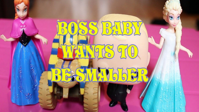 BOSS BABY WANTS TO BE SMALLER PRINCESS ANNA ELSA SPHINX TRUCK BLAZE & MONSTER MACHINES Toys BABY Videos , DREAMWORKS, FR