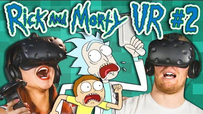 KILL ALL THE ALIENS! | Rick and Morty VR - Part 2 (React: Gaming)