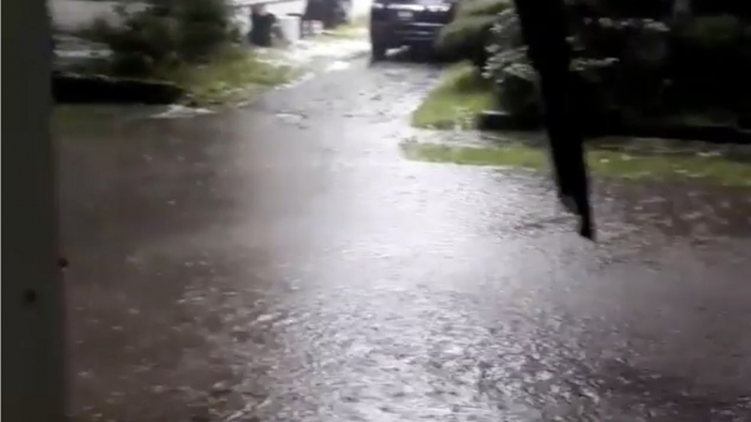 Rain and Hail Cause Flash Floods in Eastern Pennsylvania