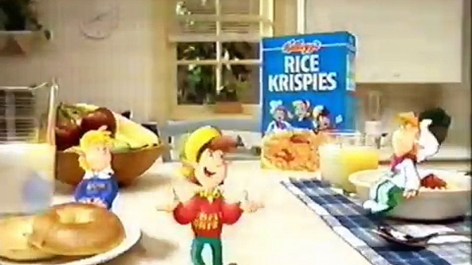 Kellogg's Rice Krispies Cereal with Jaded Snap Crackel and Pop Television Commercial 1997