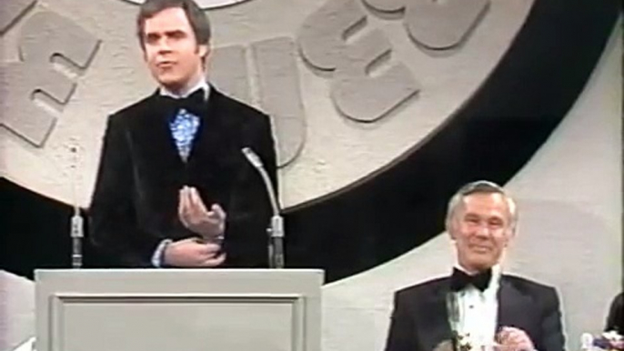 RICH LITTLE DOING JOHNNY CARSON IN FRONT OF JOHNNY CARSON