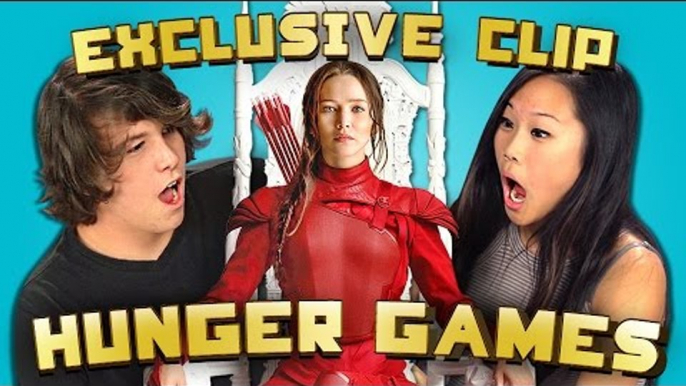 REACT SPECIAL: Exclusive Hunger Games Mockingjay Pt 2 Clip!