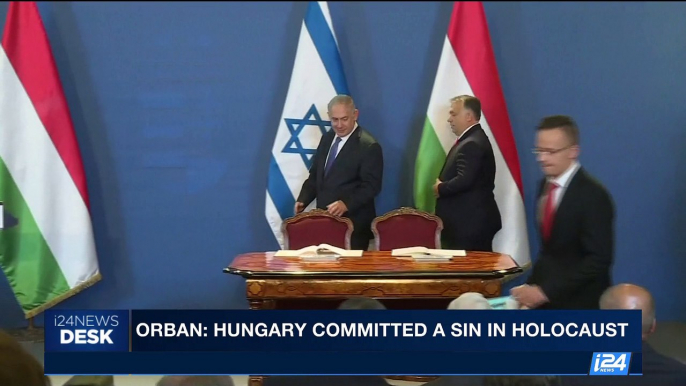 i24NEWS DESK | Orban: Hungary commited a sin in holocaust | Tuesday, July 18th 2017