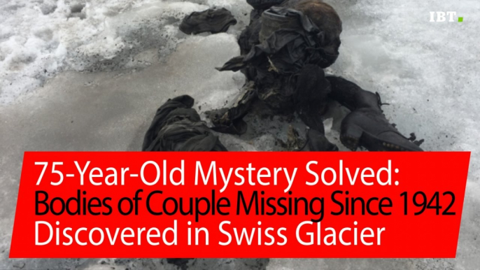 Frozen bodies of Swiss couple missing for 75 years found on Alps glacier