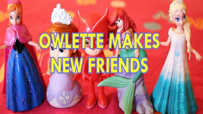 OWLETTE MAKES NEW FRIENDS PJ MASKS PRINCESS SOFIA ANNA ELSA ARIEL Toys BABY Videos NICKELODEON, DISNEY PIXAR, FROZEN, LI