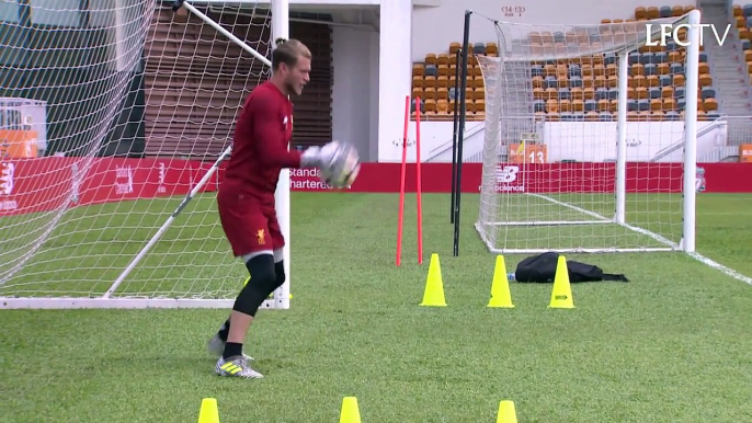 Loris Karius training in Hong Kong - LFC