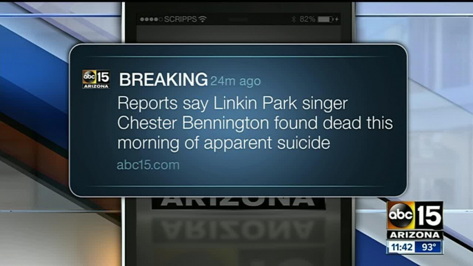 Linkin Park singer Chester Bennington found dead