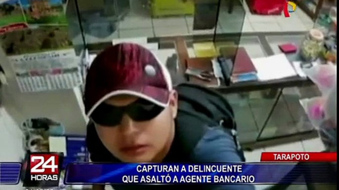 Tarapoto: capturan a presunto delincuente que asaltó un agente bancario