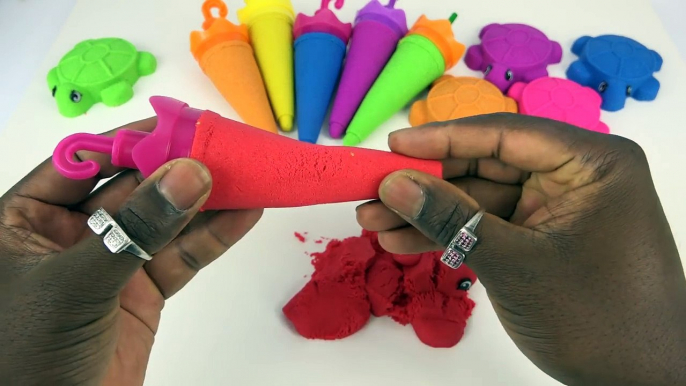 Bonbons les couleurs bricolage Comment cinétique Apprendre faire faire le sable à Il gumballs