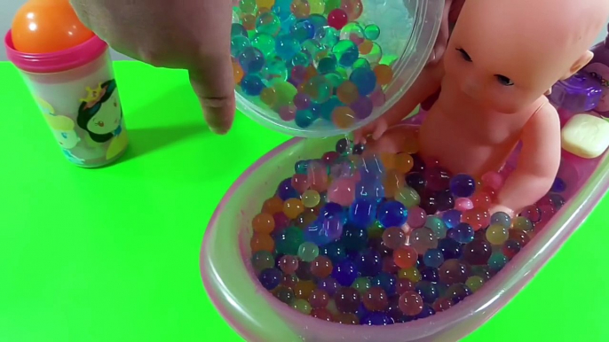 Bébés bébé bain perles enfants les couleurs poupée pour enfants Apprendre jouer les tout-petits avec orbeez