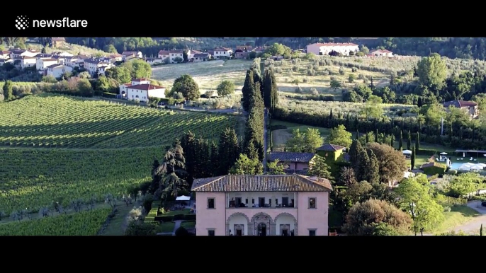 Drone footage captures superb landscapes of Tuscany