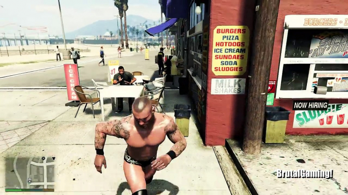 GTA 5 Randy Orton John Cena RKO Mod!(GTA V Brutal kill Funny moments)