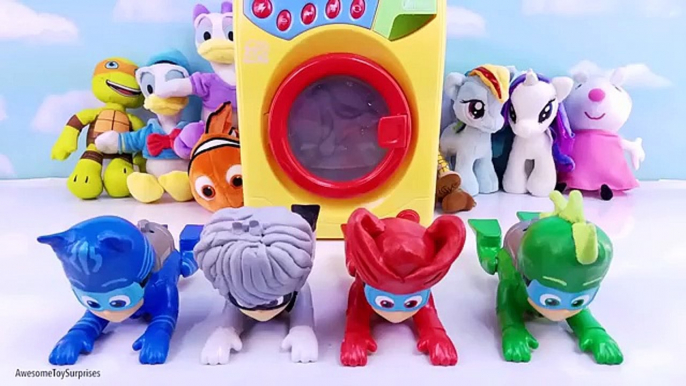 Les couleurs Apprendre la magie Magie masques jouet jouets la lessive avec Pj disney junior paddlin machine surprises