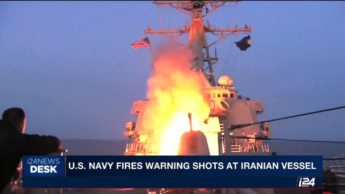 i24NEWS DESK | U.S. Navy fires warning shots at Iranian vessel  | Saturday, July 29th 2017