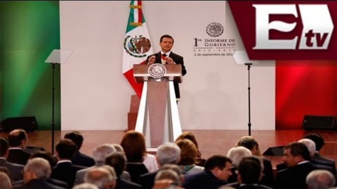 Primer informe de gobierno de Enrique Peña Nieto. Titulares de la noche.