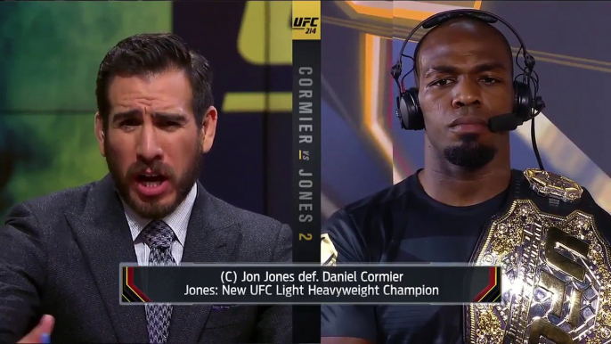 Jon Jones on his win over Daniel Cormier, calling out Brock Lesnar - UFC 214 - USA SPORTS