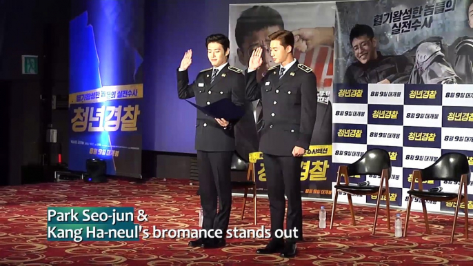 [Showbiz Korea] Park Seojun(박서준), Kang Ha-neul(강하늘) _ Midnight Runners(청년경찰) _ Interview