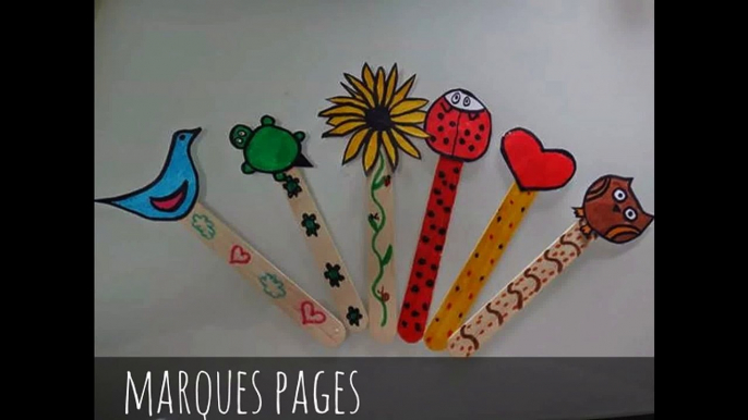 Activité manuelle enfants - Tuto marque-pages - Bricolage rentrée scolaire