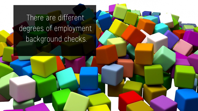 Employment Background Checks and Information