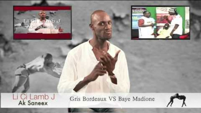 Li Ci Lamb J   Avec Saneex   Gris Bordeau VS Baye Mandione