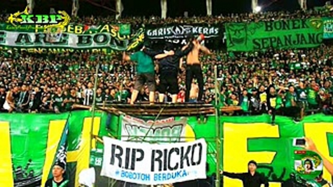 RIP RICKO Aksi Bonek Untuk Bobotoh yang sedang Berduka dilaga Persebaya