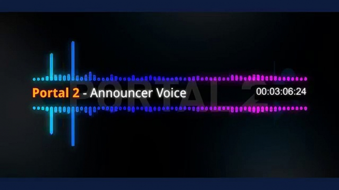 Anuncio locutor incluso no usado voz Portal 2